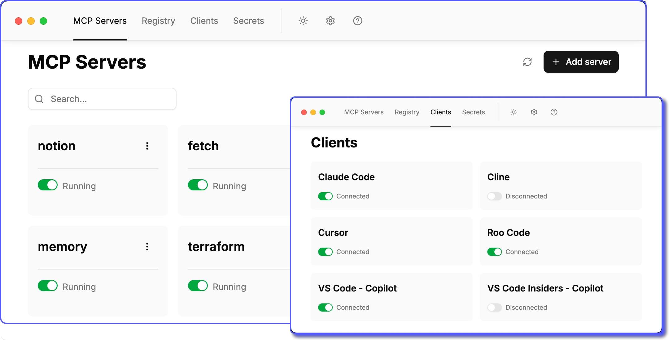 ToolHive UI screenshot
